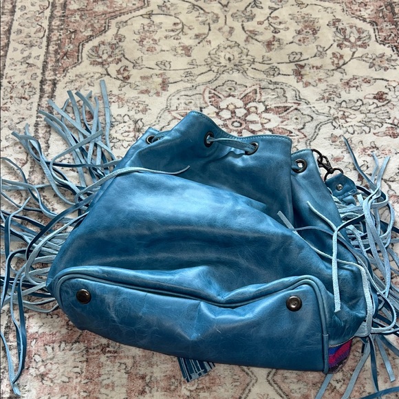 Colorful Striped Fringe Bag - Picture 2 of 6